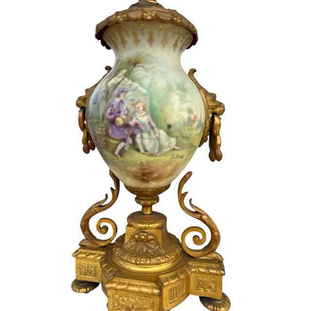 Hollywood Regency 1900s French Table Lamps - a Pair For Sale - Image 3 of 6