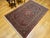 Red Vintage Persian Kashan Area Rug, Hand-Knotted Wool, Floral Pattern, Navy & Red, 5x7 For Sale - Image 8 of 16