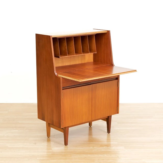 1960s 1960s Mid Century Teak Secretary Desk by Elliots of Newbury For Sale - Image 5 of 9