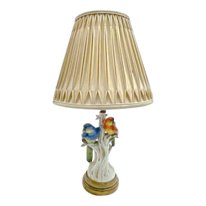 Antique Ceramic Macaw Parrot Lamp