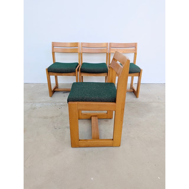 Elm Chairs from Maison Regain, 1970, Set of 4 For Sale - Image 17 of 18