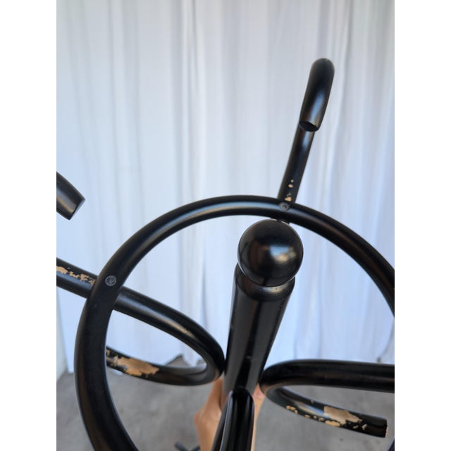 Vintage Black Bentwood Coat Stand, 1970s For Sale - Image 10 of 18
