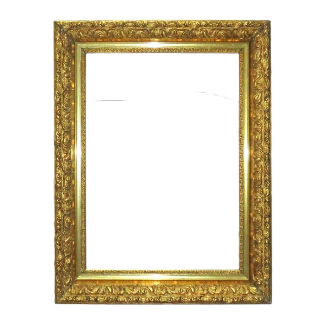 FREE SHIPPING ANYWHERE IN THE CONTINENTAL US! This is an antique gilt wood and gesso picture frame. Very ornate design,...