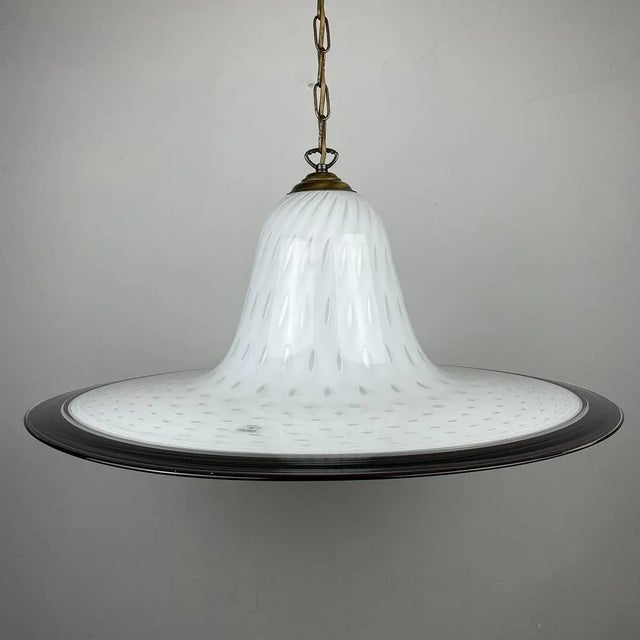 Vintage Murano Glass Pendant Lamp from Vetri Murano, Italy, 1970s For Sale - Image 11 of 11
