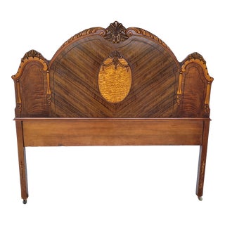 1930s French Art Deco Bed Headboard For Sale