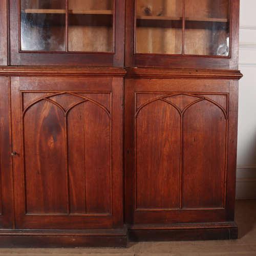 Early 19th Century English Gothic Country House Bookcase For Sale - Image 5 of 16