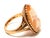 Art Deco Vintage 10k Yellow Gold & Carved Shell Cameo Ring For Sale - Image 3 of 11