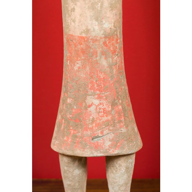 206 BC-24 AD Western Han Dynasty Chinese Original Polychromy Figurine For Sale - Image 11 of 13