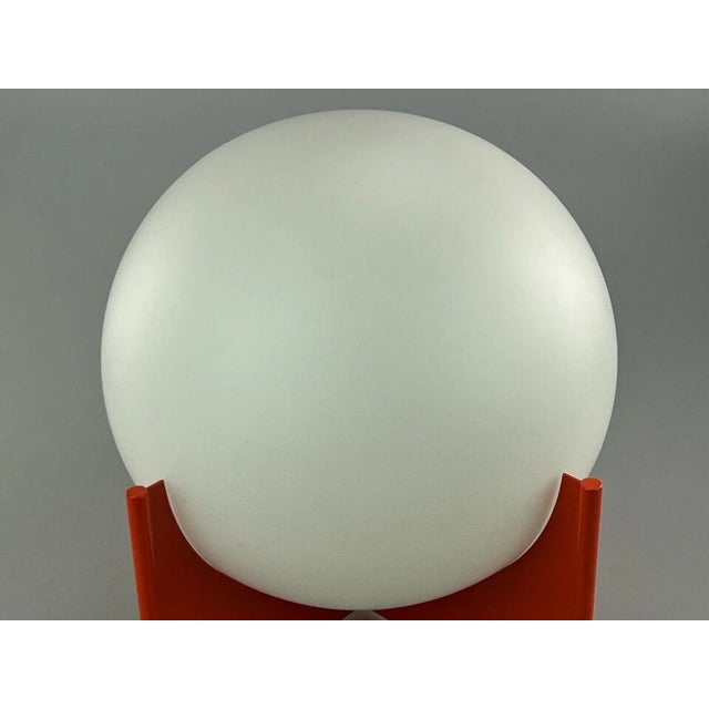 Space Age Glass & Metal Ball Table Lamp, 1970s For Sale - Image 9 of 13