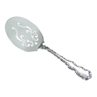 Rare- Antique Whiting Sterling Silver Pierced Egg Server "Louis Xv" Circa 1891 For Sale