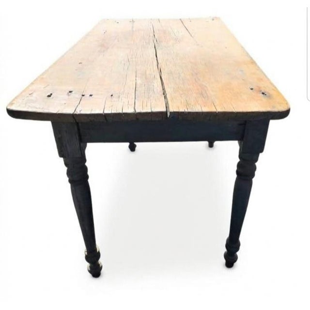 American Farmhouse Table For Sale - Image 3 of 5