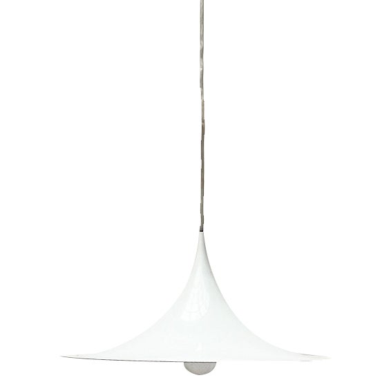 Mid-Century Space Age Semi Pendant Lamp by Bondrup & Thorup for Egoluce, Italy, 1970s For Sale