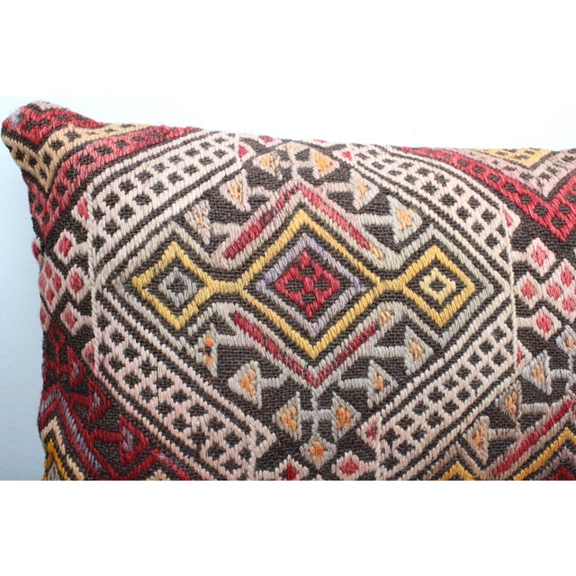 Turkish Kilim Decorative Pillow Cover - 12"x19.5" For Sale - Image 4 of 11