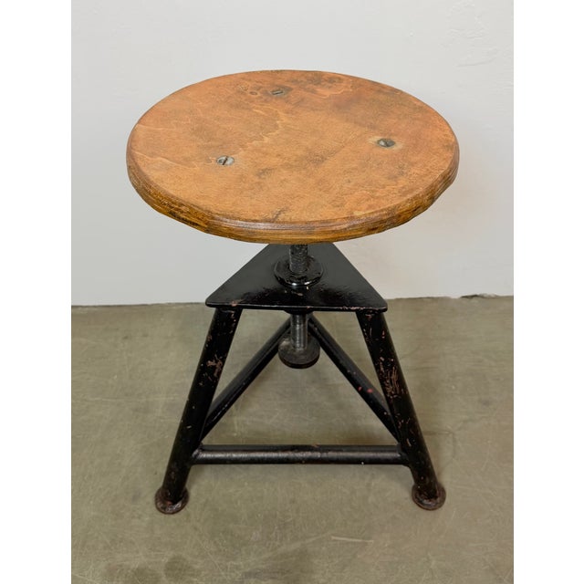 Industrial Workshop Swivel Stool, 1960s For Sale - Image 16 of 17