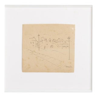 Tarsila Do Amaral, Landscape, 1920s, Ink on Paper For Sale