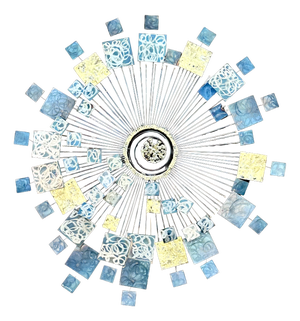 Large American Mid-Century Modern Metal Art Wall Sculpture by Curtis Jeré for Artisan House, 1960s