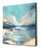 Contemporary Gentle Shores - Original Abstract Seascape Painting on Canvas With Gold Leaf by Charlotte Elizabeth For Sale - Image 3 of 10