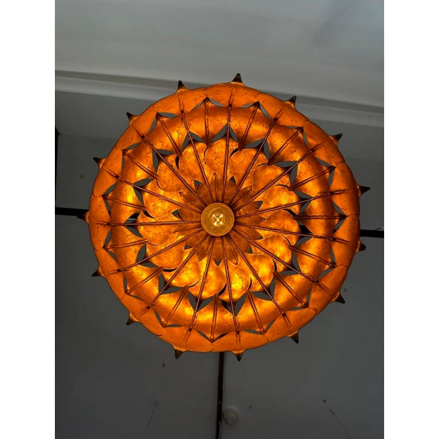 Lotus Ceiling Lamp by Hans Kögl, Germany, 1960s For Sale - Image 6 of 11