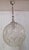Vintage Metal Ceiling Lamp with Round Clear Glass Relief Shade, 1970s For Sale - Image 6 of 7