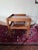 Wood Vintage Georgian Style Two-Tier Mahogany Side Table 26” Height, Scalloped Apron Edge, Tea Table For Sale - Image 7 of 12