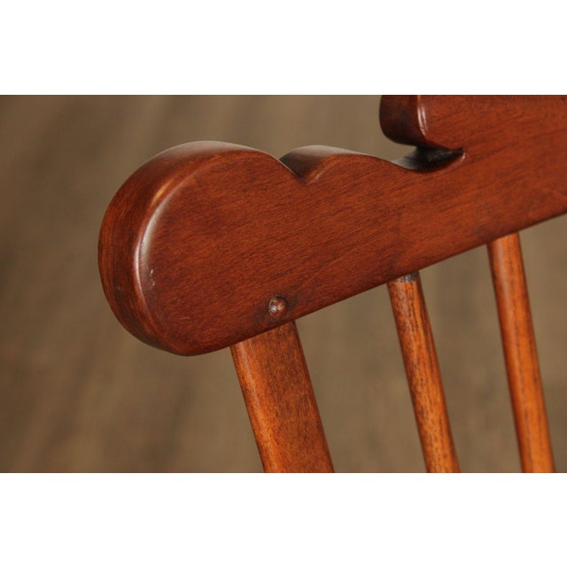 Stickley Vintage Cherry Windsor Armchair For Sale - Image 9 of 12