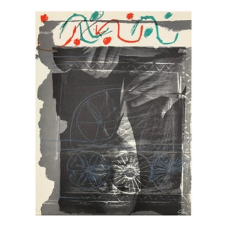 1970 Antoni Clave Abstract Trobadors Lithograph For Sale