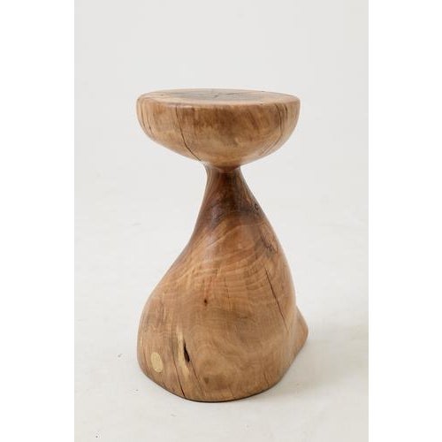 Sculptural Side Table in Walnut by Logniture For Sale - Image 11 of 17