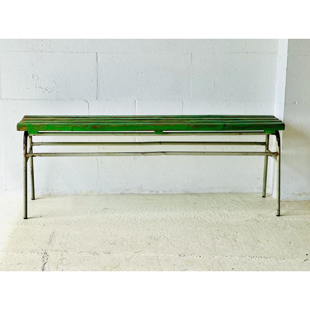 Industrial Pine Bench, 1960s For Sale - Image 14 of 16