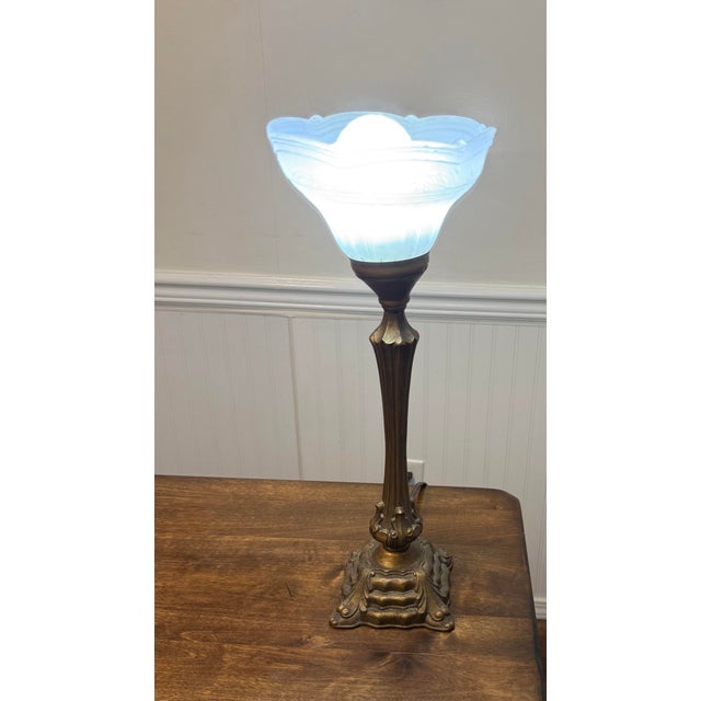 Mid 20th Century Art Nouveau Table Lamp For Sale - Image 4 of 12