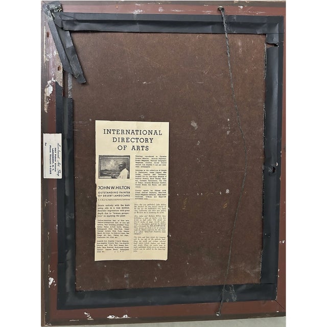 Stunning oil painting by John W. Hilton looking across from Maui to the north shore or Lanai. Although known mostly for...