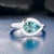 2010s Natural Solitaire Aquamarine Ring 6.5 14k W Gold 1.60 TCW Certified For Sale - Image 5 of 12