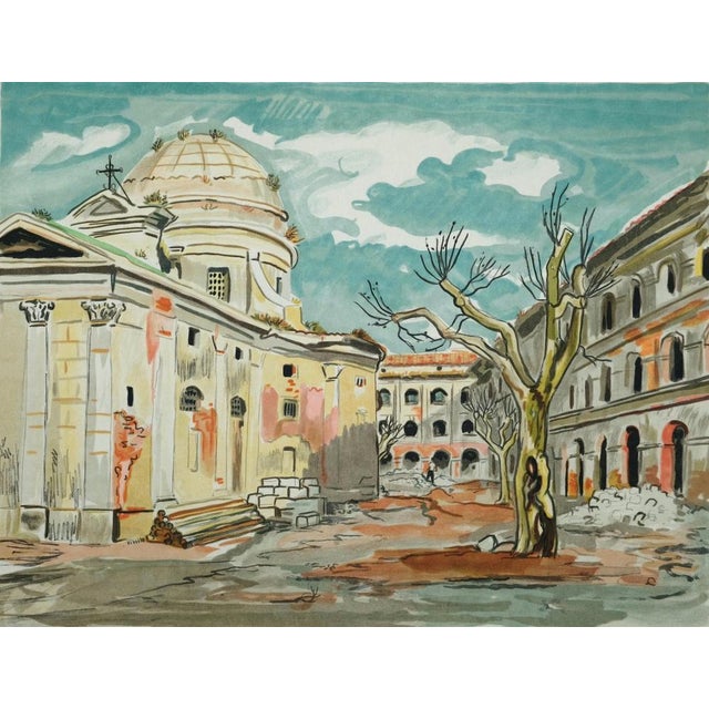 Yves Brayer (1907-1990) La Vieille Charité Original color lithograph Signed in pencil Limited edition of 62 (this is...