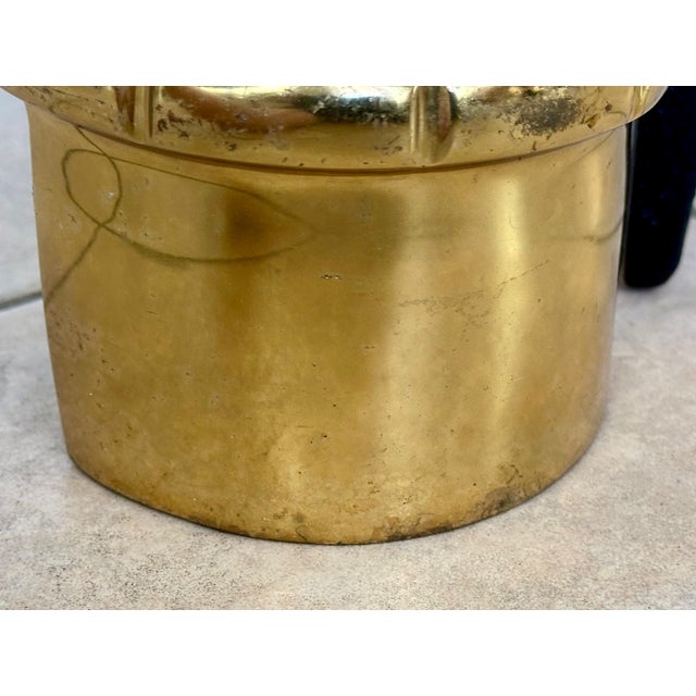 Pair of Brass and Iron Horse Equestrian Andirons For Sale - Image 13 of 18