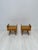 Mid-Century Modern Mid-Century Walnut Nightstands with Glass Shelves, 1960s, Set of 2 For Sale - Image 3 of 10