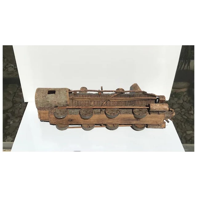 1920s Century 1920 Folk Art Wooden Train For Sale - Image 5 of 7