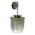 Mid 20th Century Glass Rod & Lucite Pendant Chandelier For Sale
