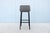 Metal Italian Modern Emanuel Gargano and Anton Cristell for Amura Panis Suede Barstool For Sale - Image 7 of 12