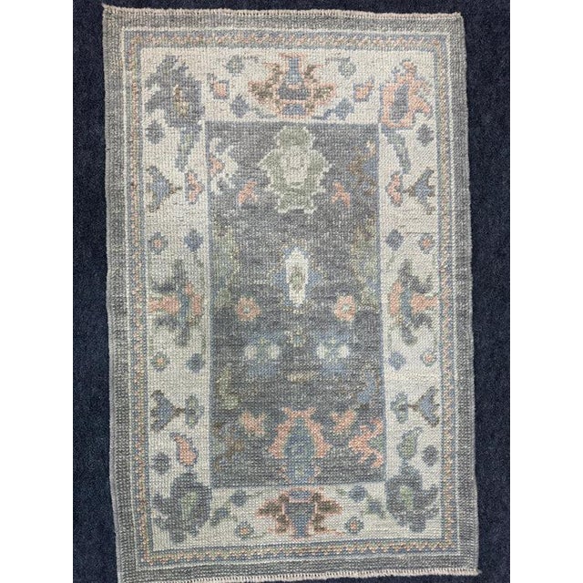 Early 21st Century Turkish Oushak Rug 2'2" x 3'4" For Sale - Image 5 of 6
