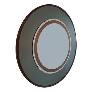 Round Mirror attributed to Marcello and Marco De Carli for Cristal Art, Italy, 1960s For Sale