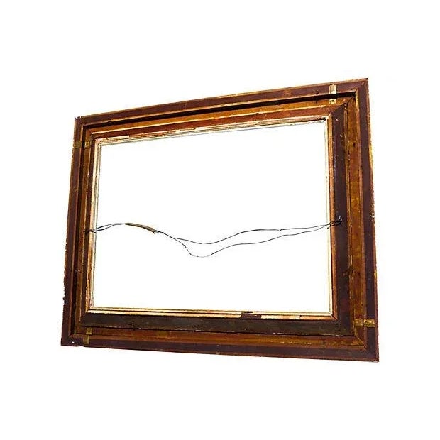 Vintage Painted Carved Wood Frame For Sale In New York - Image 6 of 6