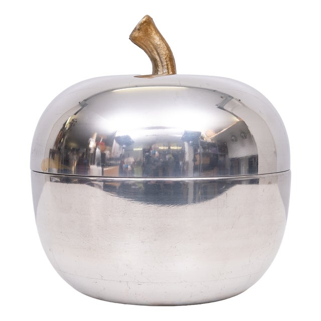 Aluminum Apple Ice Bucket, Italy, 1970s For Sale