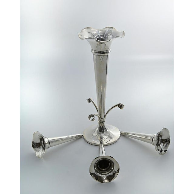 Vintage Silver Epergne Centerpiece, England, 1912 For Sale - Image 4 of 5
