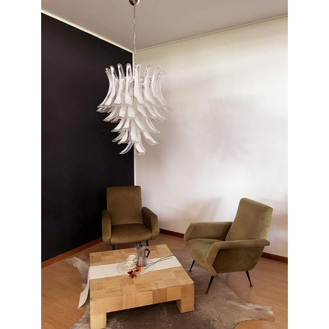 Vintage Italian Murano Chandelier in the style of Mazzega, 1990s For Sale - Image 6 of 18