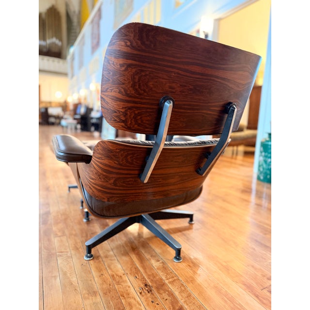 Wood 1970s Herman Miller Eames Chair and Ottoman For Sale - Image 7 of 11