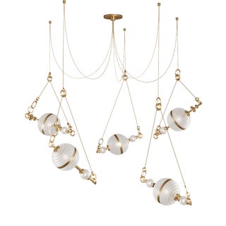Saturn Suspension Lamp Handmade by Creativemary For Sale