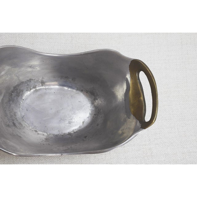 Spanish Brutalist Aluminum Brass Ardisur Bowl, 1970s For Sale - Image 9 of 11