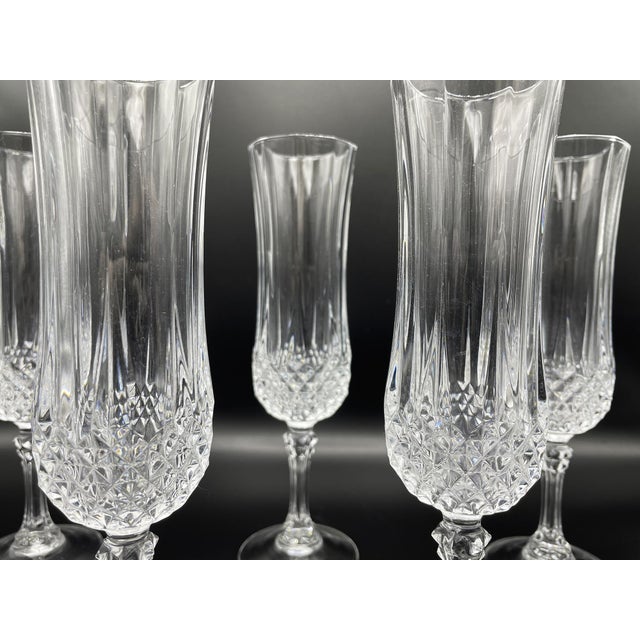 Vintage Champagne Flute from Cristal d'Arques, 1970s, Set of 6 For Sale - Image 14 of 18