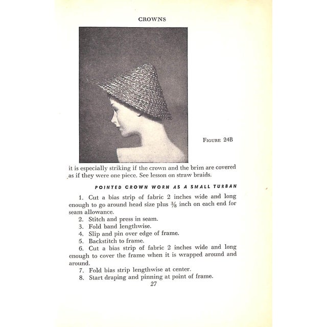 Paper "The Complete Home Millinery" 1951 Collins, Wanda Summers For Sale - Image 7 of 8