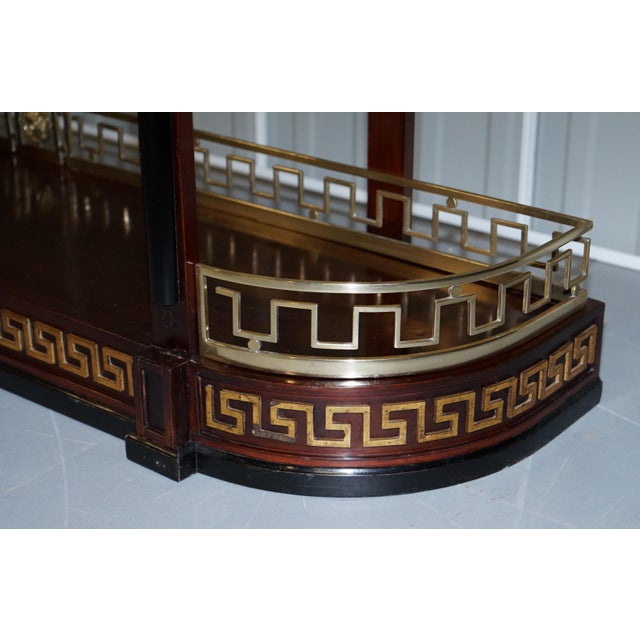 Hardwood & Brass Display Console from Versace For Sale - Image 9 of 18