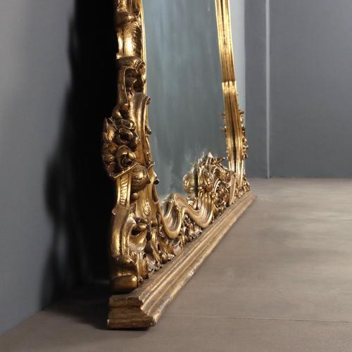 Large Rococo Style Mirror For Sale - Image 10 of 12